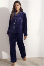 Pijama camisero polar Selmark P3876