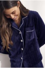 Pijama camisero polar Selmark P3876