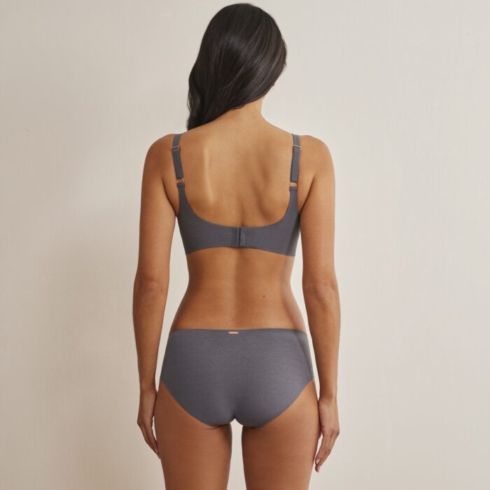 Sujetador selene 10615 gris Escote profundo